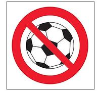 VSafety 51015AF-S'No Ball Games', cartello quadrato, 100 x 100 mm, confezione da 3