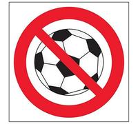 VSafety 51015AT-S'No Ball Games', cartello quadrato, 200 x 200 mm, confezione da 3