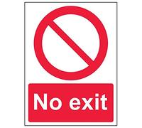 Vsafety 52017 an-s "No exit Sign, ritratto, 150 mm x 200 mm (confezione da 3)