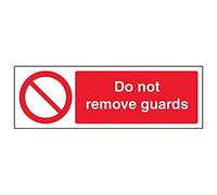 Vsafety 55012 ax-s "Do Not Remove guardia" Sign, paesaggio, 300 mm x 100 mm (confezione da 3)