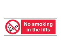 VSafety 57010BJ-S'No Smoking In The Lifts' Segnale, orizzontale, 450 mm x 150 mm (confezione da 3)