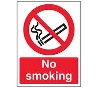 Vsafety 57034 an-s "No smoking Sign, ritratto, 150 mm x 200 mm (confezione da 3)