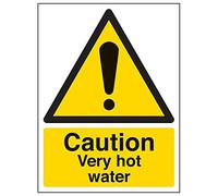 VSafety 62007AN-S'Caution Very Hot Water' Sign, verticale, 150 mm x 200 mm (confezione da 3)