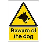 Vsafety 63006bc-s "attenti al cane, segno, ritratto, 300 mm x 400 mm (confezione da 3)