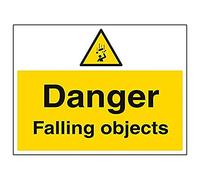 VSafety 63042BF-R'Danger Falling Objects' - Segnaletica per paesaggio, 400 x 300 mm, confezione da 3