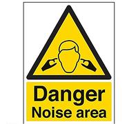 vsafety 65022bc-s "pericolo rumore Area" Warning Sign macchine, Autoadesivo, verticale, 300 mm x 400 mm, colore: nero/giallo