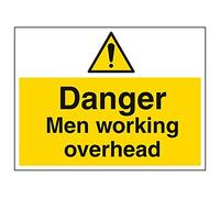 VSafety 67004BF-S'Danger Men Working Overhead' Segnale orizzontale, 400 mm x 300 mm (confezione da 3)