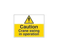 VSafety 67031BR-R'Caution Crane Swing In Operation', cartello 600 mm x 450 mm (confezione da 3)
