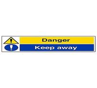 VSafety 67137BP-R'Danger/Keep Away' - Segnaletica orizzontale, 600 x 200 mm, confezione da 3