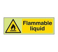 Vsafety 69026 ax-g liquido infiammabile "Sign, paesaggio, 300 mm x 100 mm (confezione da 3)