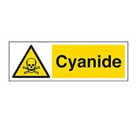 VSafety 6A053AX-R'Cyanide' - Segnaletica orizzontale, 300 mm x 100 mm, confezione da 3