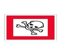 vsafety 6d004at-s "altamente infiammabile" Diamanti di avvertimento segno, vinile autoadesivo, quadrato, 200 mm x 200 mm, colore: nero/rosso