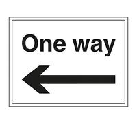 VSafety 74012BF-S'One Way/Arrow Left' Segnale orizzontale, 400 mm x 300 mm (confezione da 3)
