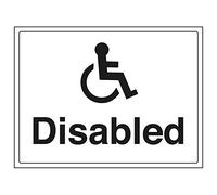 VSafety 74018BF-R'Disabled' - Segnaletica orizzontale, 400 mm x 300 mm (confezione da 3)