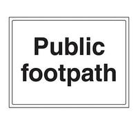 VSafety 76042BF-R'Public Footpath' Segnale, orizzontale, 400 mm x 300 mm (confezione da 3)