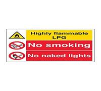 Vsafety "altamente infiammabile GPL/No smoking/Naked Lights", 2 mm, in plastica, 400 mm x 300 mm