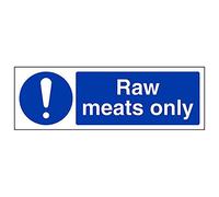 Vsafety "carne cruda solo segno, paesaggio, (confezione da 3), 300 mm x 100 mm, 3