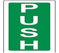 VSafety, cartello a pressione verticale, 60 mm x 150 mm, plastica rigida da 1 mm