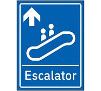 VSafety - Cartello in vinile autoadesivo con freccia, 150 x 200 mm, colore: Blu