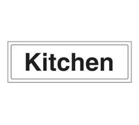 VSafety, cartello per porta della cucina, in plastica rigida, 300 mm x 100 mm