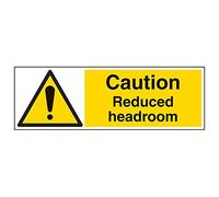 Vsafety "Caution ridotto headroom" Sign, paesaggio, (confezione da 3), 600 mm x 200 mm, 3