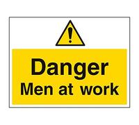Vsafety "danger Men at work Sign, paesaggio, (confezione da 3), 400 mm x 300 mm, 3