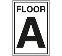 VSafety Floor A Sign - 150 x 200 mm - Autoadesivo effetto alluminio