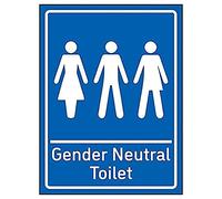 VSafety Gender - WC neutro in policarbonato, 200 x 300 mm, 2 mm