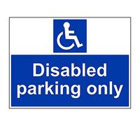 Vsafety "handicap parking only Sign, paesaggio, (confezione da 3), 600 mm x 450 mm, 3