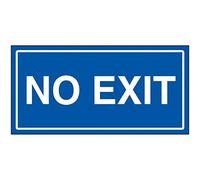VSafety No Exit Sign - Targa in policarbonato da 2 mm, 300 x 150 mm
