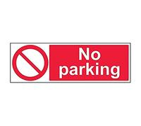 VSafety No Parking Prohibition Sign - Paesaggio - 600 mm x 200 mm - 1 mm in plastica rigida