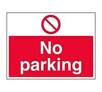 VSafety No Parking Sign - orizzontale - 400 mm x 300 mm - vinile autoadesivo