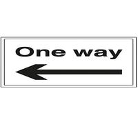 VSafety One Way, Arrow Left Parking Sign - orizzontale - 400 mm x 300 mm - 1 mm plastica rigida