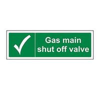 Vsafety "principale ha spento valvola a gas Sign, paesaggio, (confezione da 3), 300 mm x 100 mm, 3