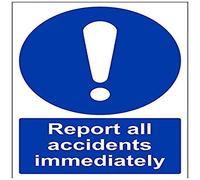 VSafety Report All Incidents Immediately Sign - Ritratto - 200 mm x 300 mm - Plastica rigida da 1 mm