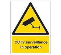 VSafety, segnale "Circuit Surveillance Camera In Operation", confezione da 3, 300mm x 400mm, 3