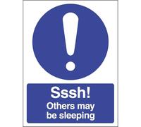 VSafety Sssh! Others May Be Sleeping Sign - Ritratto - 150 mm x 200 mm - 1 mm in plastica rigida