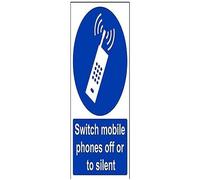 VSafety Switch Mobile Phone Off Or Silent Sign - Ritratto - 200 mm x 300 mm - Vinile autoadesivo