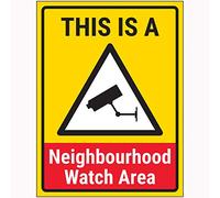 VSafety This Is A Neighbourhood Watch Area Sign - 300 x 400 mm - Comp in alluminio con canale