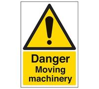 Vsafety warning Safety Sign "danger Moving Machinery", 2 mm, in plastica, 200 mm x 300 mm