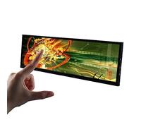 VSDISPLAY 14.5inch 2560x720 2K IPS LCD Stretched Wide Bar Touch Monitor,USB Type C Video Input, Metal Shell