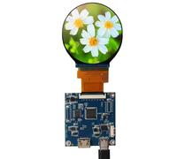 VSDISPLAY 2.1" 480X480 IPS MIPI 300nit Circle LCD Screen e 40 pin Controller Board, Micro USB Power Port