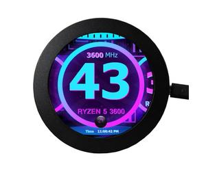 VSDISPLAY 9 cm 2,8" 480 x 480 IPS 450nit LCD Circle Monitor, mini porta video