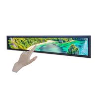 VSDISPLAY Monitor LCD touch a barra allungata portatile da 24 pollici 1920x360 e scheda Android 11, supporto riproduzione automatica,Video Autocopia