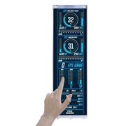 VSDISPLAY Monitor touch screen 2K da 14,5 pollici 2560 x 720 per Y70 PC Case Building CPU/GPU Monitoraggio della temperatura IPS Display LCD Supporta ingresso Mini HD-MI/USB C, cornice bianca