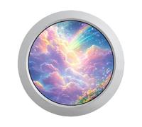 VSDISPLAY Pannello display circolare da 3,4 pollici 800x800 | Monitor LCD rotondo argento da 330 nit | per orologi intelligenti, R-Pi, dispositivi industriali