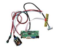 VSDISPLAY Scheda controller VGA DVI Audio LVD per schermo LCD WLED da 32 pollici 1920x1080 P320HVN01.1 IPS 51pin WLED, con scheda convertitore di alimentazione da 24 V a 12 V CC