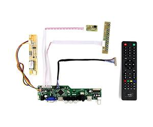VSDISPLAY Scheda di Controllo dell'affissione a Cristalli liquidi + VGA + AV + USB + RF per B141XN01 N150X1 14.1 '' 15 '' 1024x768 Pannello LCD 1CCFL 20Pins