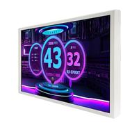 VSDISPLAY Schermo portatile bianco 7 pollici IPS temperatura del computer, per PC CPU RAM HDD Data & Theme