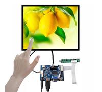 VSDISPLAY Touch screen LCD capacitivo da 12,1 pollici 1024x768 600nit e scheda VGA 2AV LVDs